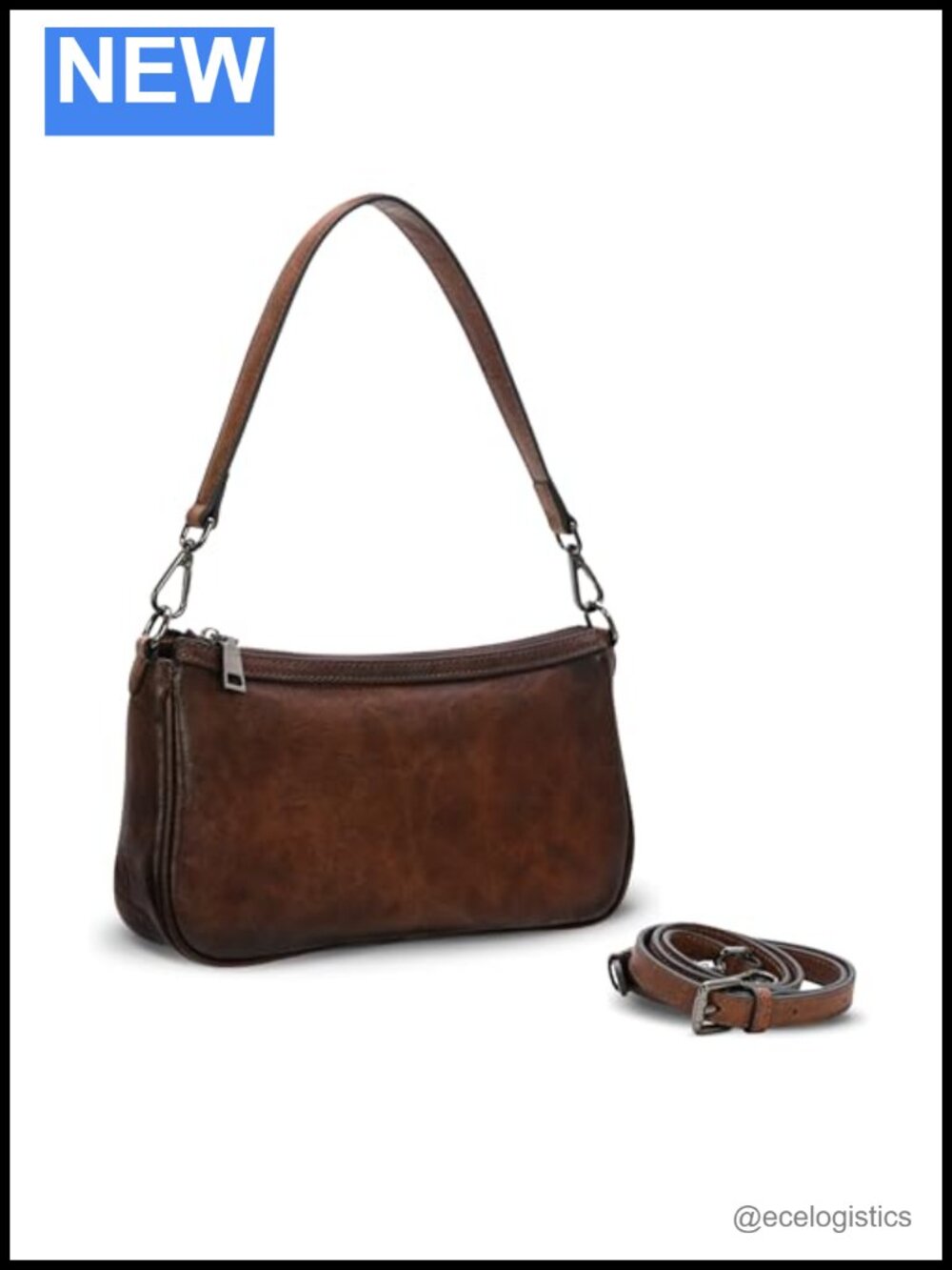 Genuine Leather Hobo Crossbody Bag for Women Soft Shoulder Purse
